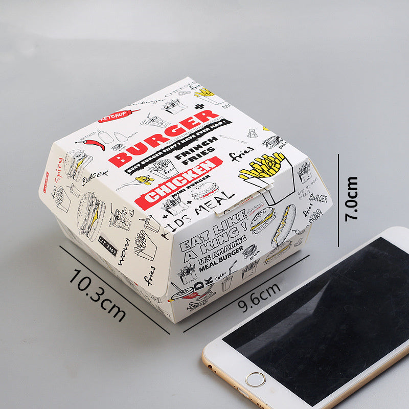 Disposable Burger And French Fries Takeaway Box