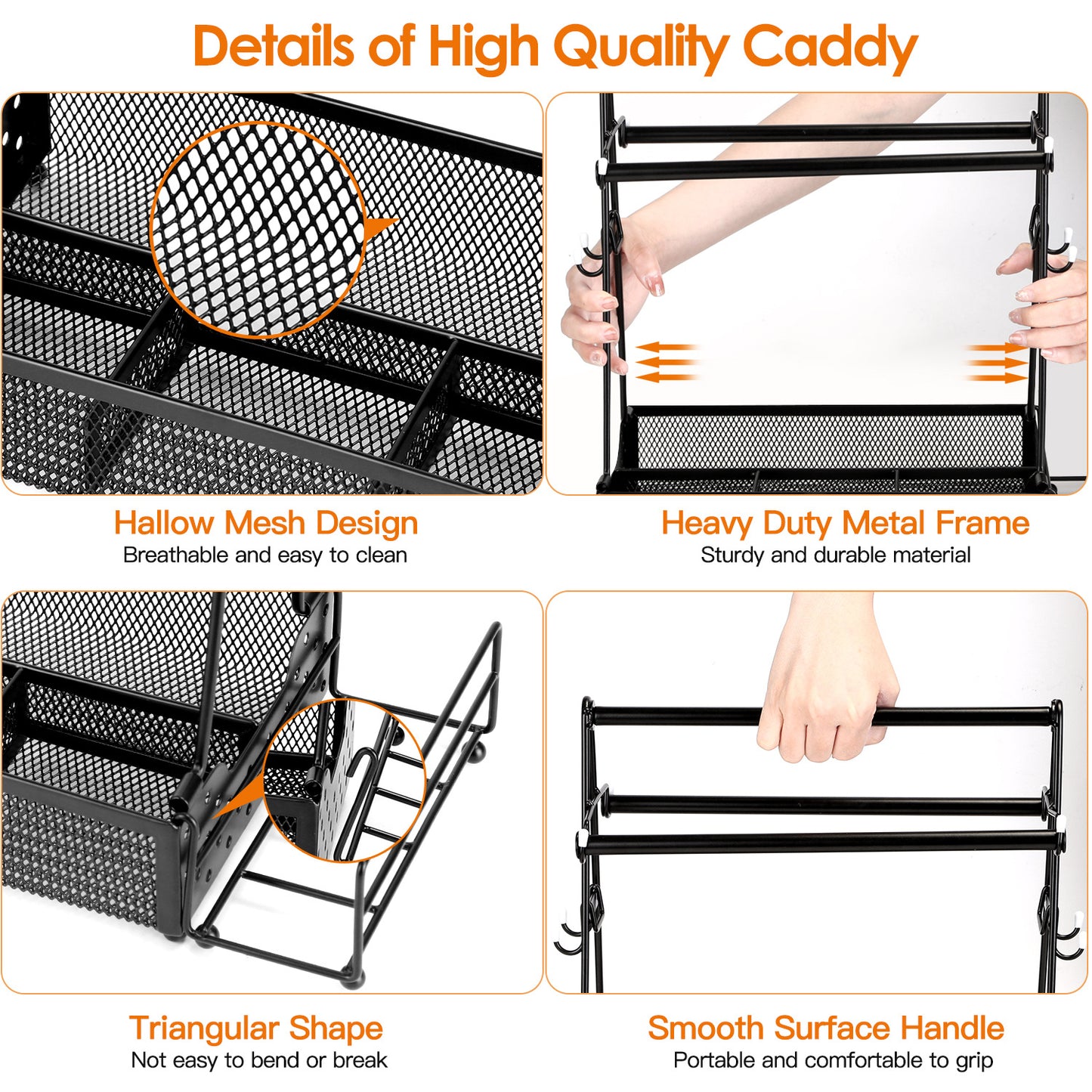 Utensil Caddy Metal Grill Caddy With Paper Towel Holders Utensil Holder For Outdoor