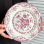 Vintage Floral Ceramic Dinner Plate for Elegant Dining & Serving