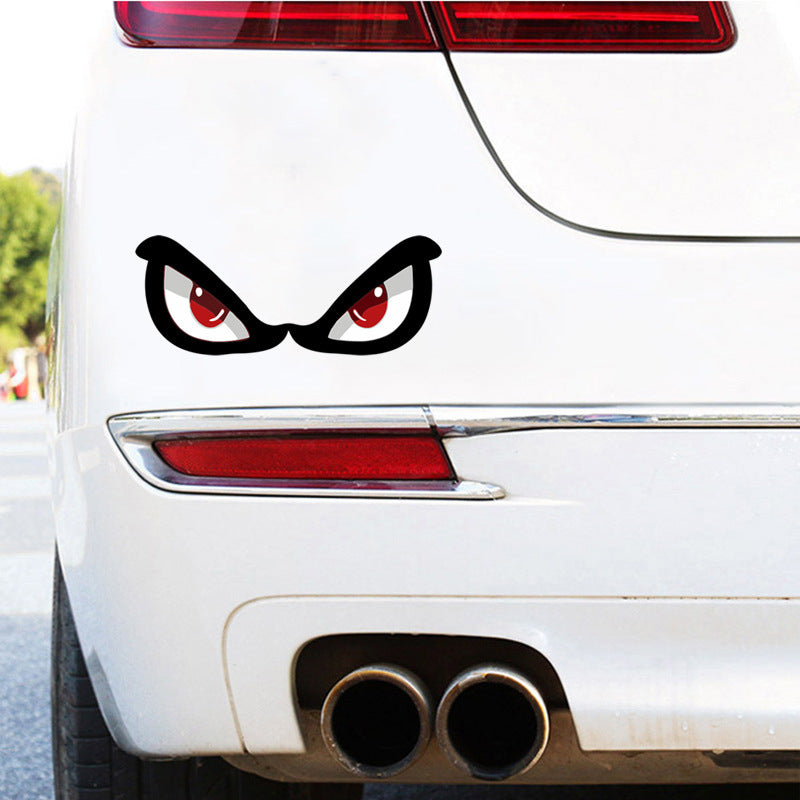 3D Simulation Shark Eye Sticker Rearview Mirror Decoration