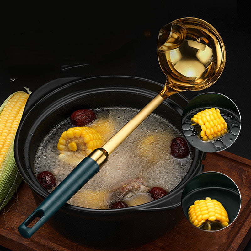 Stainless Steel Spoon Oil-separating Spoon Soup Artifact Soup Oil