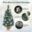 3 FT Pre-Lit Artificial Mini Christmas Tree
