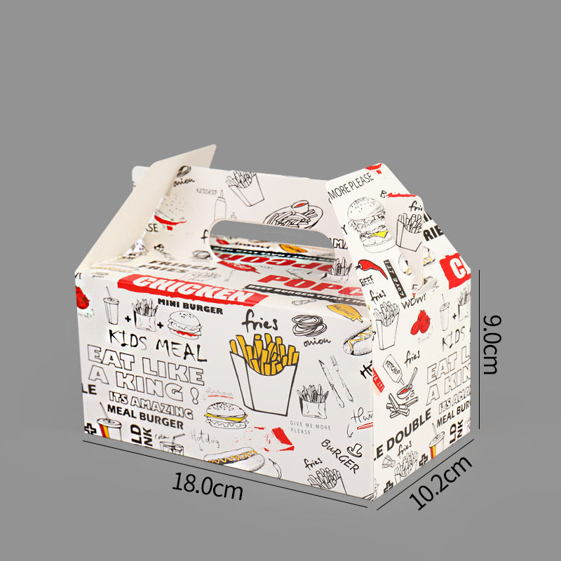 Disposable Burger And French Fries Takeaway Box
