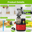 1Pc Cold Press Juicer Machine 300W Electric Slow Masticating Juicer For Whole Vegetable And Fruit With Reverse Function 2 Containers Cleaning Brush Clear Marks Easy Cleaning Fedex Shipping