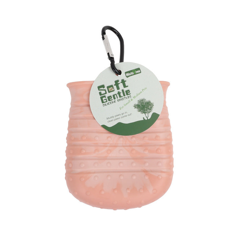 2 In 1 Dog Paw Cleaner Cup, Pet Foot Cleaning Washer Brush