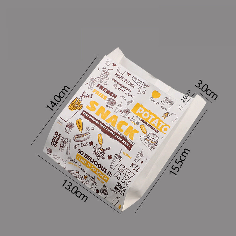 Disposable Burger And French Fries Takeaway Box