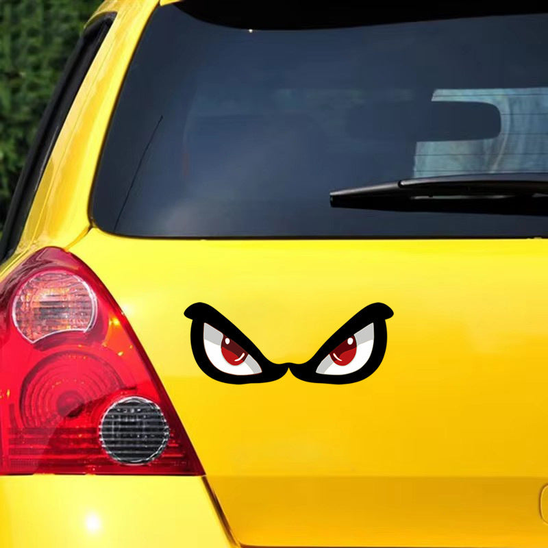 3D Simulation Shark Eye Sticker Rearview Mirror Decoration