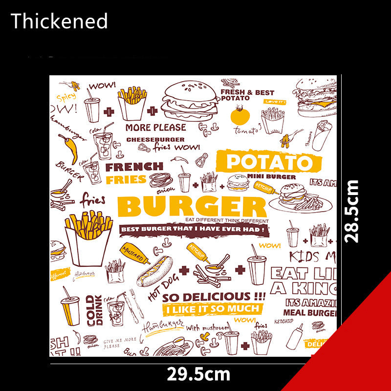 Disposable Burger And French Fries Takeaway Box