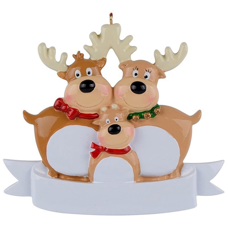 Christmas Reindeer Family Cute Home Pendant