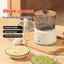 Multifunctional Food Processor - Cordless Electric Meat & Vegetable Grinder, Chopper, Meat Grinder, Dicer - Portable Mini Food Machine