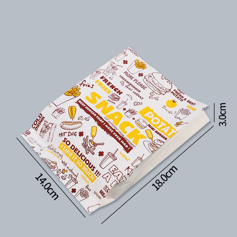 Disposable Burger And French Fries Takeaway Box