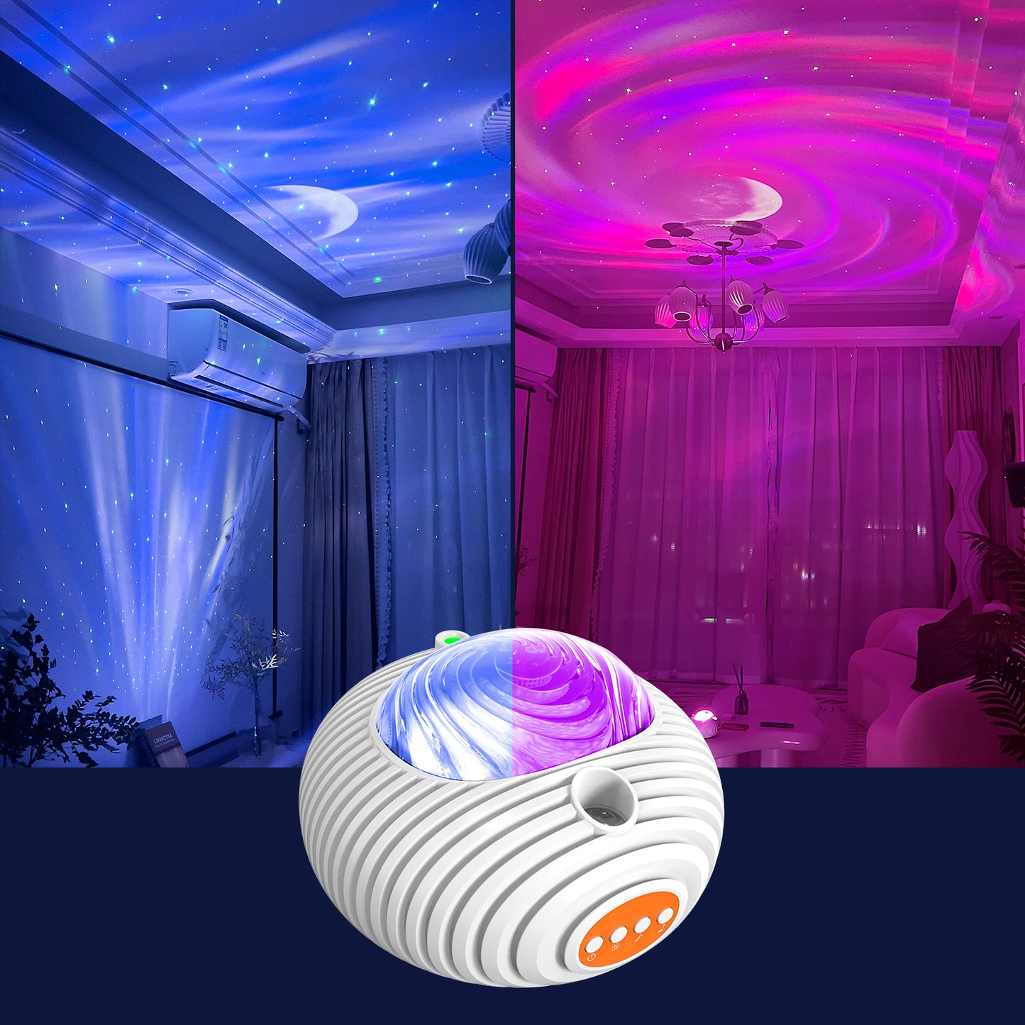 New Double Effect Starry Sky Projector Lamp