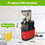 1Pc Cold Press Juicer Machine 300W Electric Slow Masticating Juicer For Whole Vegetable And Fruit With Reverse Function 2 Containers Cleaning Brush Clear Marks Easy Cleaning Fedex Shipping