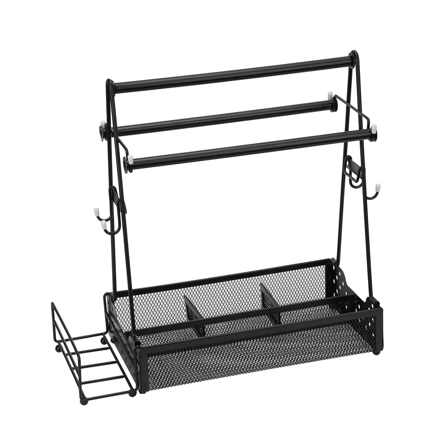 Utensil Caddy Metal Grill Caddy With Paper Towel Holders Utensil Holder For Outdoor