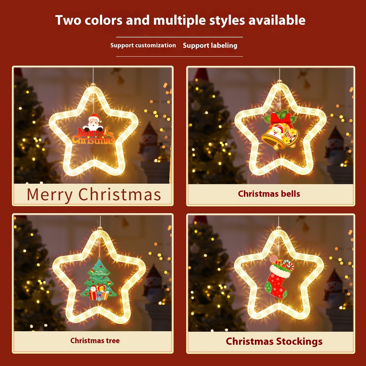 Christmas Pendant Decoration | Christmas Atmosphere Led Lights