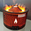New Creative Ultrasonic 6Oil Humidifier Volcano Aromatherapy Machine Spray Jellyfish Air Flame Humidifier Diffuser