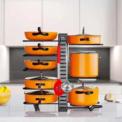 Pot Organizer Rack 8 Tiers Pots And Pans Organizer