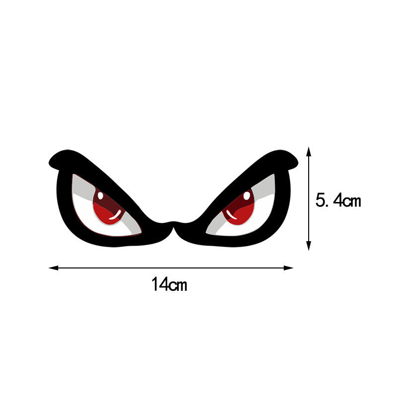 3D Simulation Shark Eye Sticker Rearview Mirror Decoration