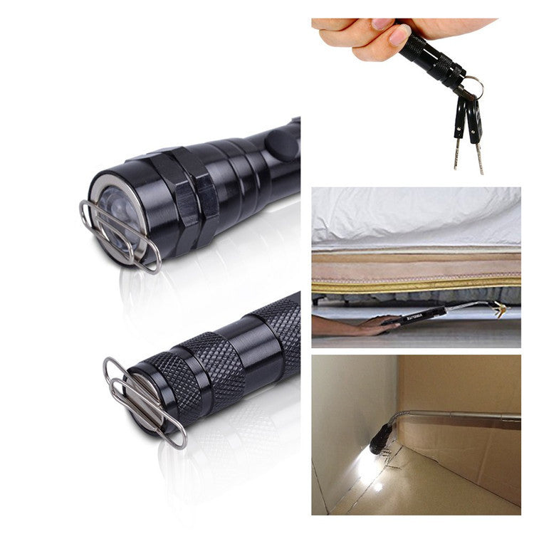 Flashlight Telescopic Rotating Aluminum Alloy LED Magnet To Pick Up Work Light