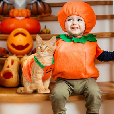 Funny Pumpkin Halloween Costume for Pets/Dogs