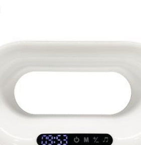 Multi-function 3 In 1 LED App Control RGB Atmosphere Desk Lamp, Smart Multifunctional Wireless Charger & Alarm Clock