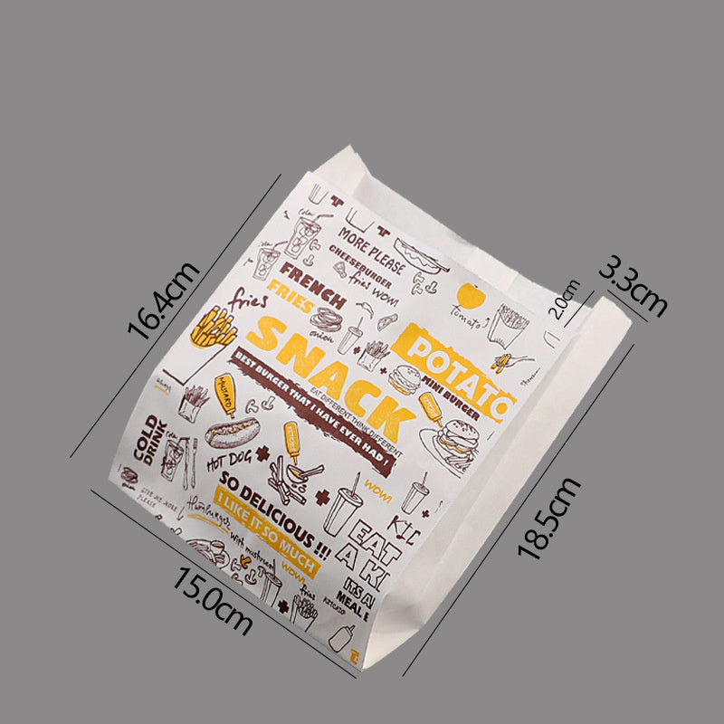 Disposable Burger And French Fries Takeaway Box